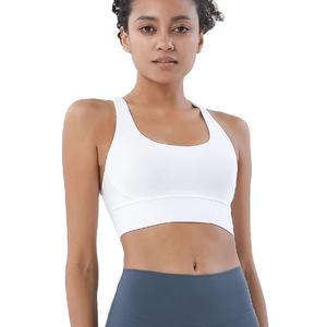 Sujetador deportivo con tirantes cruzados para mujer, Top deportivo para gimnasio, Bralette deportivo de alto soporte, chaleco de Yoga, ropa interior para correr con realce con almohadilla para el pecho - Product Image 1