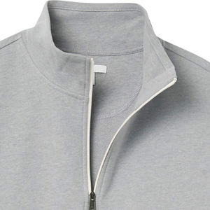 Sweat-shirts à manches longues pour hommes en coton mélangé, col montant, demi-zip, décontractés, de haute qualité, vente en gros - Product Image 5