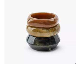 Fashion Exaggerated Thick Acrylic Bangle Ins Style Clear Chunky Resin Acrylic Bangle <b>Bracelets</b> for Women - Product Image 5