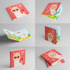 Impresión de libros de cuentos para niños de tapa dura a todo color con cubierta de mundo animal Producto de impresión de papel y cartón Premium - Product Image 3