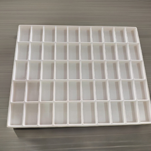 Plateaux en plastique de PVC de couleur blanche avec le plateau de 50 compartiments - Product Image 1