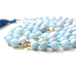 Style bohème 108 noué Mala perles collier fait à la main artiste indien perles de prière Chakra Yoga bijoux pour cadeau - Product Image 4