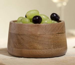 Creative Low MOQ Frutero hecho a mano Regular Mango Madera torneada Fabricante Mayorista venta directa de fábrica - Product Image 1