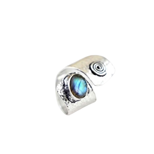 Trending 925 Sterling <b>Silver</b> Labradorite Gemstone Ring Jewelry Handmade <b>Silver</b> Boho Style Ring Jewelry for Women Gift for Girls - Product Image 1