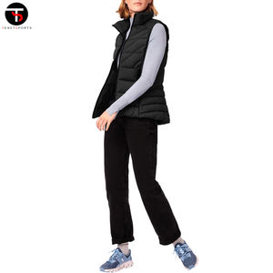 <b>Women's</b> Casual Cotton Sleeveless Reversible Zipper <b>Waistcoat</b> Waterproof Horse Riding Puffy Vest Windproof Design Use Outer Wear - Product Image 6