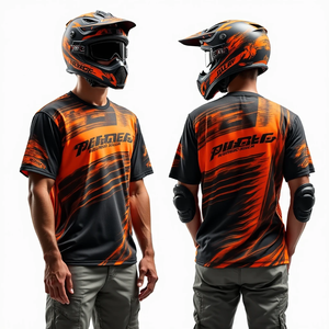 Maillot de course de motocross de haute qualité pour hommes, manches longues, confortable, sur mesure, vêtements de course automobile - Product Image 6