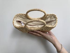 100% Natural Material Water Hyacinth Handbag Seagrass <b>Bags</b> <b>Women</b> Tote <b>Beach</b> <b>Bag</b> Eco Friendly And Durable <b>Bags</b> - Product Image 6