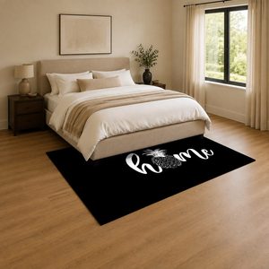 <b>RUGS</b> DEPOT LXDP-0761 Wholesale Black Charcoal Bohemian Tribal Digital Printed Machine Washable Chenille Area <b>Rug</b> <b>Non</b> <b>Slip</b> - Product Image 3