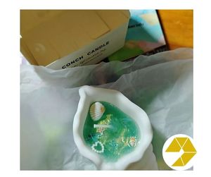 Exquisita vela de concha marina para fiesta de boda vela de concha marina con brillo marino agrega encanto de decoración costera regalo romántico sorpresa - Product Image 6