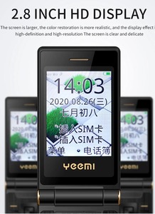 <span class=keywords><strong>Téléphone</strong></span> portable à clapet YEEMI M3-1 4G, écran LED 2,8 pouces, double SIM, batterie 5900 mAh, grand clavier, voix forte, <span class=keywords><strong>téléphone</strong></span> mobile original - Product Image 2
