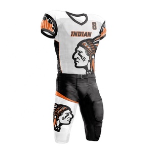 Conjunto de Uniforme de Fútbol Americano Personalizado con Estampado Digital para Adultos, 100% Poliéster, Manga Corta, Hecho en Pakistán - Product Image 3