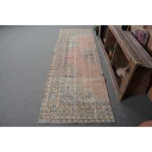 พรมขนแกะตุรกีสีเบจสีชมพูวินเทจ3 x 8.8ft แบบคลาสสิกพื้นที่ขนาดใหญ่รูปสี่เหลี่ยมผืนผ้าลายทาบริซสำหรับห้องวัยรุ่นมียางด้านหลัง - Product Image 1