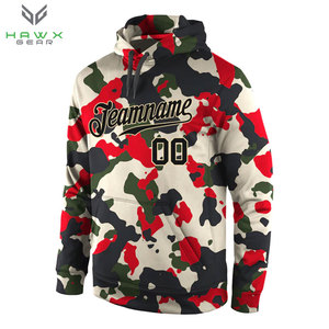 Custom Stitched Camo Black-Sports Pullover Sweatshirt Salute To Service Hoodie - Product Image 2