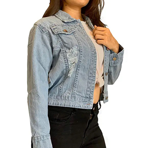 Camisa vaquera para mujer, adecuada para uso diario y viajes. Camisa vaquera para mujer, diseño clásico con cierre de botones. - Product Image 4