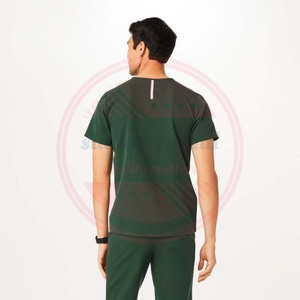 Hospital Medical Nursing Scrub Suit Custom Logo \ Premium Quality Short Sleeved Scrub Suits for Men - Product Image 4
