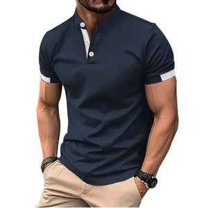 Polo de golf para hombre hecho a medida al por mayor, Polo de algodón puro de alta calidad, nuevo diseño, superventas, Polo en blanco - Product Image 3