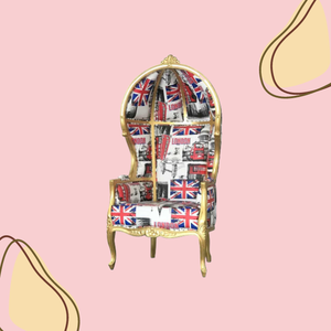 Vente en gros de chaises de luxe pour trône royal avec baldaquin, à dossier haut, pour reine et roi de mariage, meubles d'hôtel - Product Image 6