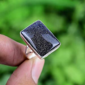 925สเตอร์ลิงเงินแฮนด์เมดแหวนพลอยซันสโตนมาแรง925แหวนประทับเงินแท้เครื่องประดับแฟชั่นสุดหรู - Product Image 3