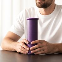 Botella de Agua Moderna de 350 ml con Tamaño Compacto y Diseño Ligero para Gimnasio, Yoga y Caminatas al Aire Libre