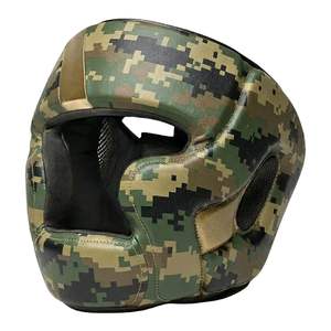 Casque de boxe blanc à absorption des chocs, couvrant entièrement le visage, réglable, casque d'entraînement MMA, équipement de sparring de qualité supérieure en microfibre pour - Product Image 5