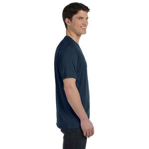 Hombres Loose Fit Elástico Algodón Spandex Camisetas Camisas con cuello en V para hombres - Product Image 3