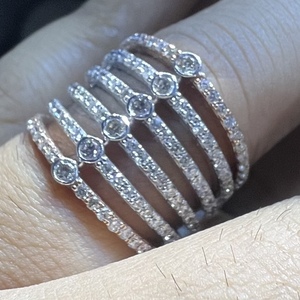 แหวนเพชรทองคำแท้14K 18K เครื่องประดับเพชรธรรมชาติแท้ - Product Image 2