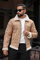 Manteau d'hiver pour homme OEM imperméable avec garniture en fourrure, poches zippées, satiné, épais, chaud, décontracté, pour temps froid