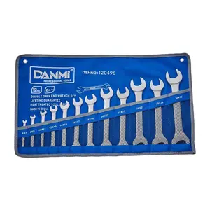 DANMI Double Opening Spanner 12 pcs set Premium Quality Double Open End Spanner Cold Stamped with Matt Finish