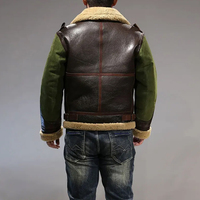 Usine 2025 nouveaux hommes Shearling-vol veste mode cuir poche-laine doublure en peau de mouton veste froid hiver mode vestes
