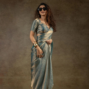 ชุดส่าหรีสำหรับผู้หญิงชุดปาร์ตี้สุดพิเศษชุดออกงานบอลลีวูดสุดอินเทรนด์ล่าสุด - Product Image 1