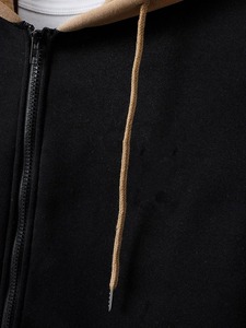 เสื้อฮู้ดสำหรับผู้ชายสไตล์แฟชั่นเสื้อมีฮู้ดสำหรับใส่กลางแจ้งดีไซน์ไม่ซ้ำใครผ้าฝ้ายผสมน้ำหนักเบา - Product Image 3