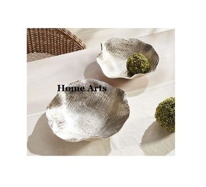Attractive Design Silver Color Chocolate Bowl <b>Set</b> of 2 Different Sizes Food Serving Bowl For Home Usage - Product Image 1