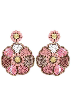 Boucles d'oreilles de luxe en broderie perlée Design de cactus mignon élégant et beau fait à la main en Inde par glowin fashion - Product Image 5