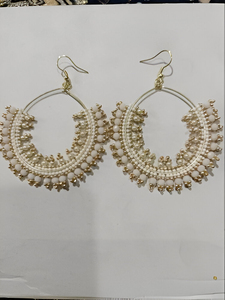 New 2025 Boho Vintage Fashion <b>Jewelry</b> Big Earrings <b>Statement</b> Beaded Embroidery Earrings From Indian - Product Image 5