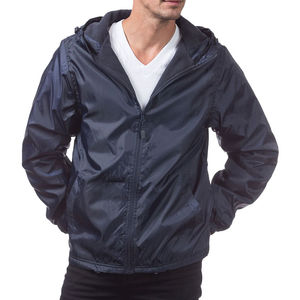 Chaqueta Cortavientos Impermeable de Alta Calidad, 100% Nailon, con Bolsillos con Cremallera, Chaqueta con Capucha para Hombre, Personalizable - Product Image 3