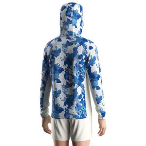 เสื้อฮู้ดตกปลาแบบสบายและระบายอากาศได้ดีสำหรับทุกเพศทุกวัย - แขนสั้นและแขนยาว สไตล์ลำลอง ป้องกันรังสียูวี UPF 50 ผลิตจากโพลีเอสเตอร์ 100% - Product Image 6