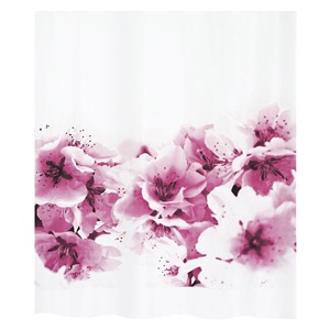 Collezione Spirella Amanda, Tenda da Doccia in Tessuto 180 x 200, 100% Poliestere, Viola - Product Image 1