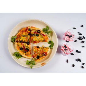 Platos desechables redondos compostables biodegradables, vajilla ecológica para fiestas, bodas, eventos y uso doméstico - Product Image 2