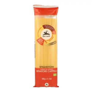 Pasta de Espagueti Orgánica Senator Cappelli, Harina de Trigo Duro, Tipo Largo, Semolina Italiana, 500g, Fideos Secos en Bolsa para Cocinar - Product Image 1
