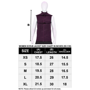 Conjunto de uniforme para trabajadores sanitarios, chaqueta moderna sin mangas con cuello levantado para hospitales, conjunto de uniforme cálido, pantalones para correr - Product Image 6