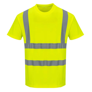 Vêtements de travail de sécurité, polos à haute visibilité, t-shirts réfléchissants, polos jaunes à haute visibilité, logo personnalisé, chemise de sécurité pour hommes - Product Image 4
