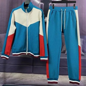 Ropa deportiva con logotipo personalizado, ropa deportiva de algodón Tech, traje deportivo con cremallera completa, Sudadera con capucha, conjunto de chándal transpirable de dos piezas para correr - Product Image 1