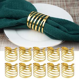 Porte-serviette en argent brillant pour table à manger élégante, fêtes de mariage, hôtel, finition polie - Product Image 4