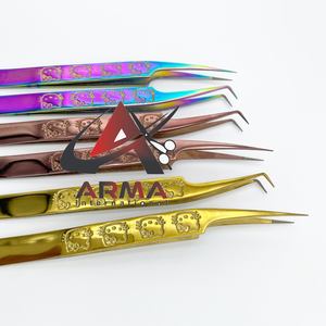 Pinzas de extensión de pestañas con punta de fibra integrada de plasma de alta calidad Nuevo diseño Pinzas de cejas Hello Kitty - Product Image 2