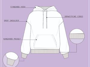 Sudadera ecológica de algodón 100% para hombre con capucha Patrón sólido Impresión digital para invierno Servicio OEM disponible - Product Image 6