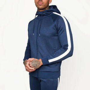 2024 nuevo y elegante chándal de algodón liso a granel para hombres, venta al por mayor, ropa de gimnasio de color personalizado, ropa deportiva, chándal de entrenamiento para hombres - Product Image 3