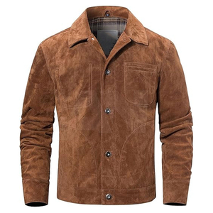 Veste en cuir véritable de style western vintage authentique pour homme, ornée de perles, à vendre, style classique et durable - Product Image 1