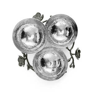 ชามน๊อตสำหรับตกแต่งสลัดและผลไม้มีลวดลายพื้นผิวชามเหล็กและทองเหลืองสำหรับเคาน์เตอร์และโต๊ะกลางโต๊ะในบ้าน - Product Image 3