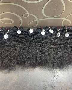 Extensiones de cabello virgen Remy indio crudo de lujo para máquina paquetes de tejido de doble trama cierres de encaje al por mayor - Product Image 4