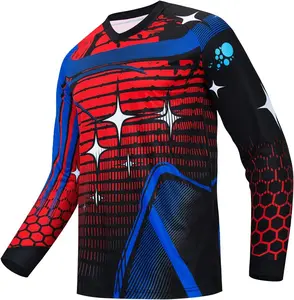 Chemises de vélo de montagne à manches longues personnalisées Mx Mtb Bmx Jersey Downhill Dh Racing Jersey